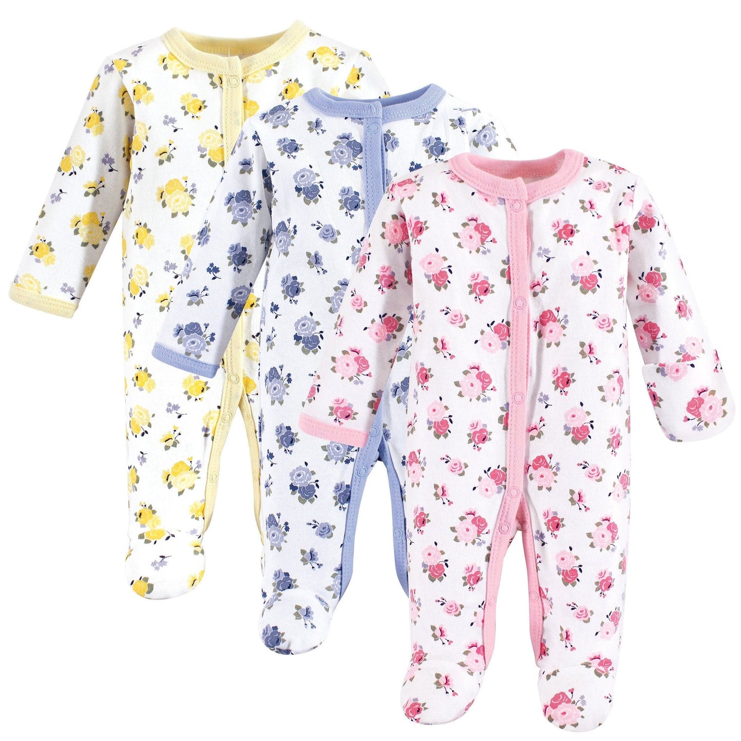 Luvable Friends Cotton Preemie Sleep & Play 3 Pack