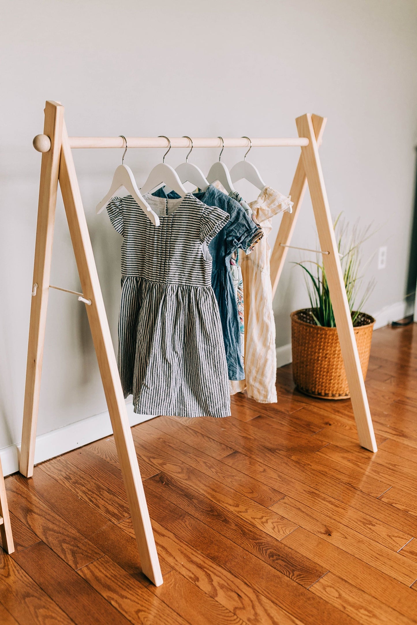 DISCOUNTED/flawed Wooden Clothing Rack
