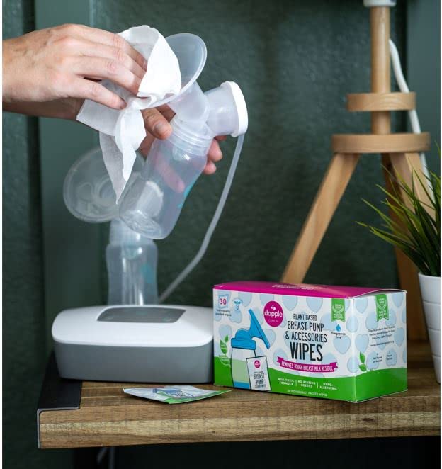 Dapple Baby Breast Pump Wipes, Singles, Fragrance Free