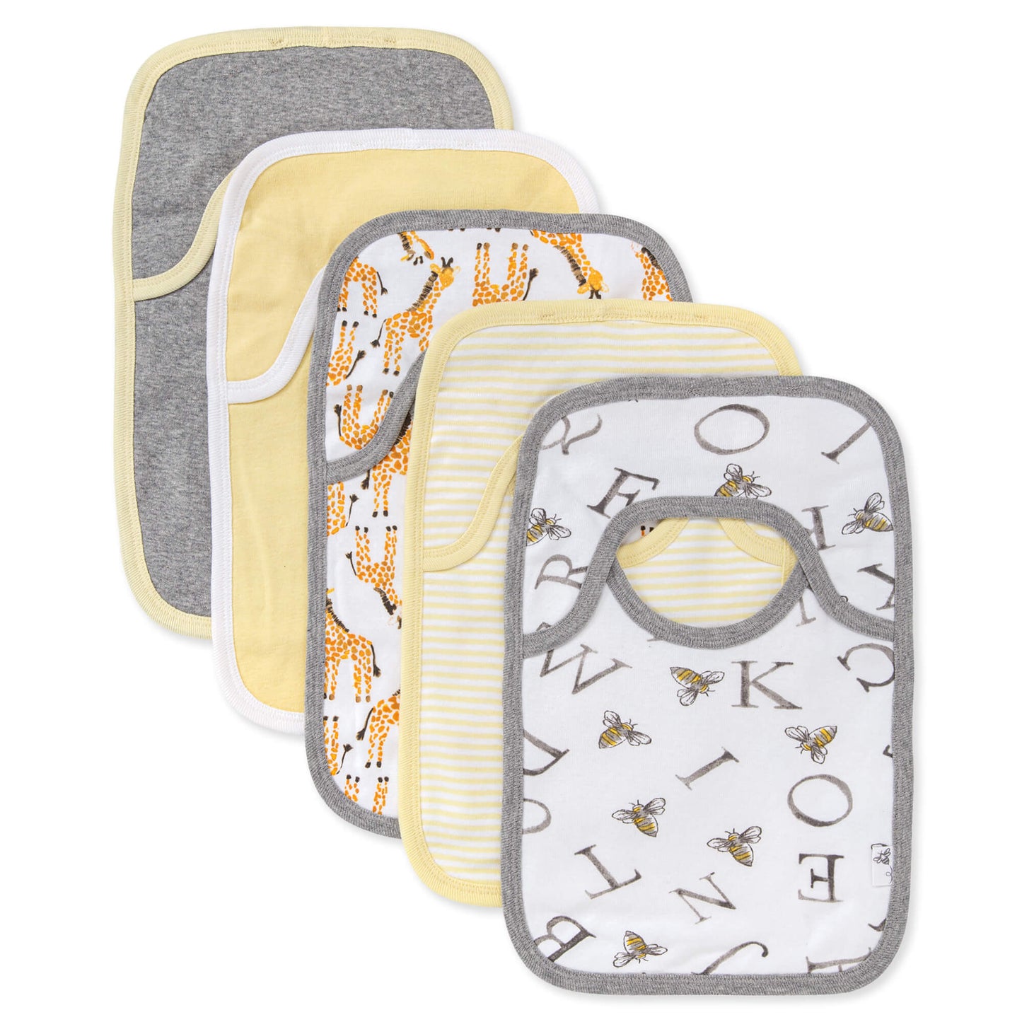 Burt's Bees Baby Multi Pack Organic Cotton Pull On Bibs