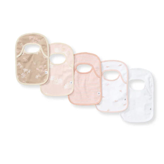Burt's Bees Baby Multi Pack Organic Cotton Pull On Bibs