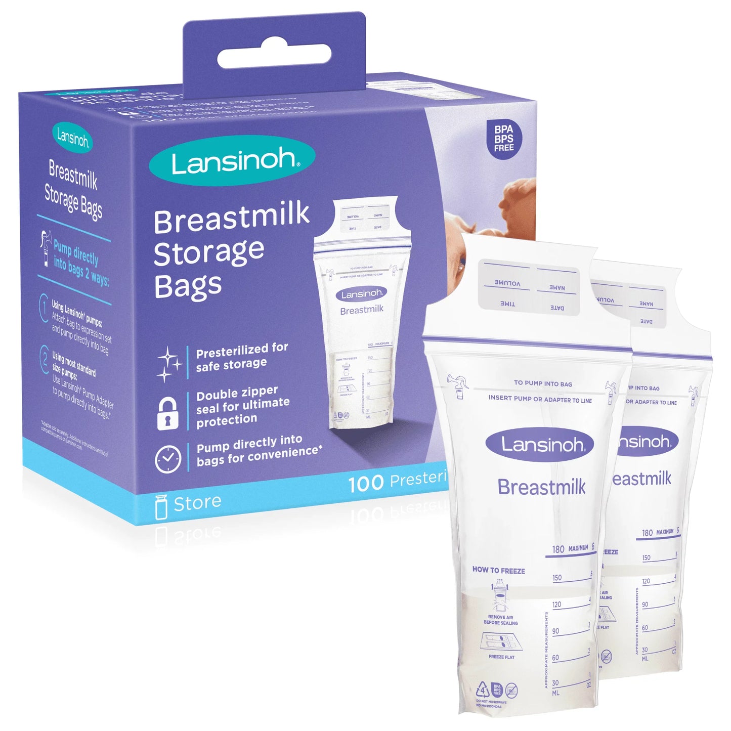 Lansinoh Breastmilk Storage Bags - 6oz