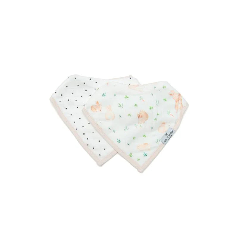 Loulou Lollipop Muslin Bandana Bib Set