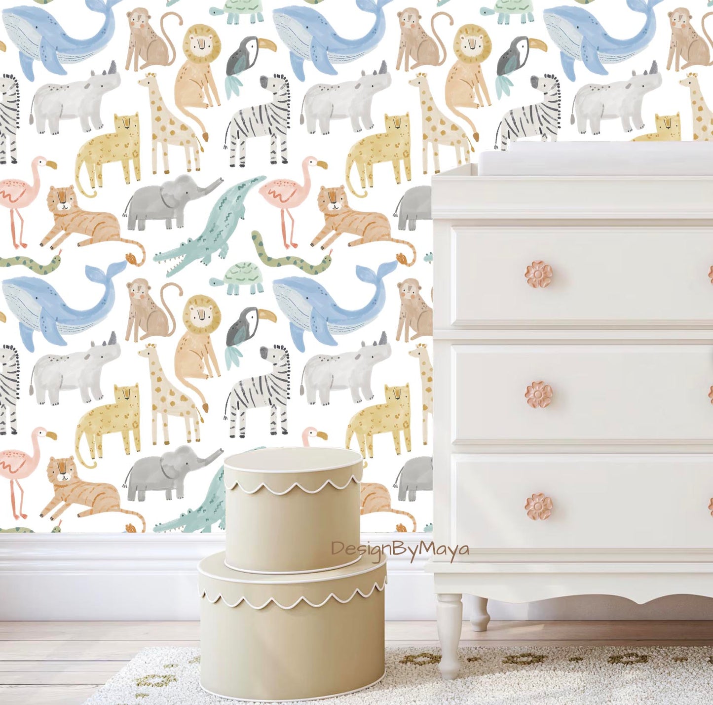 Arctic Animals Wallpaper - Nursery Wall Decor Wallpapers