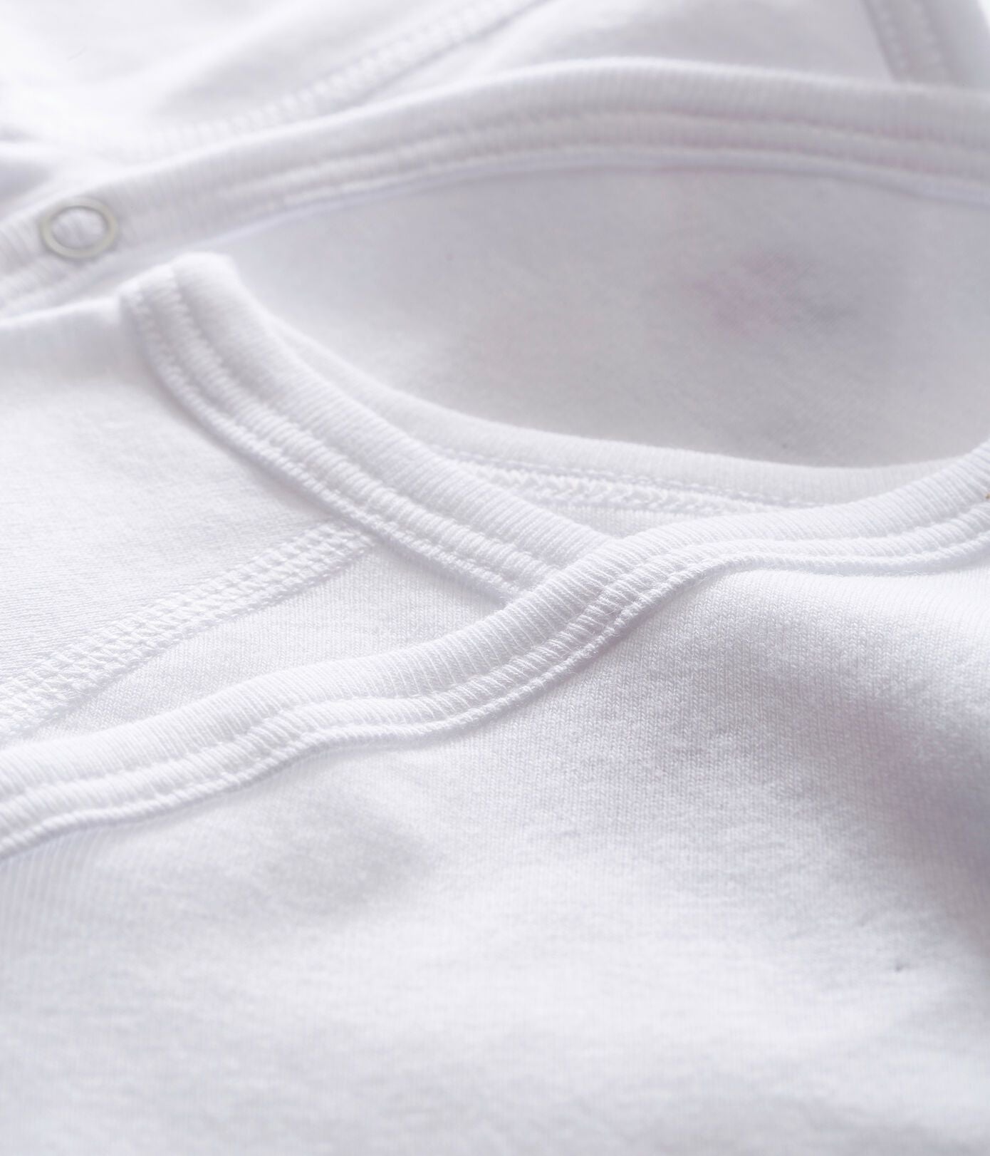 Petit Bateau® Baby Organic Cotton Long Sleeve Crossover  Bodysuit (Pack of 2)
