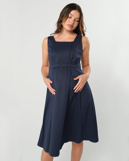 INTO THE BLUE Empire Maternity & Nursing Dress (Regular & Petite)