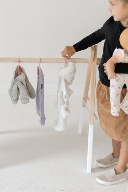 Doll clothes rack