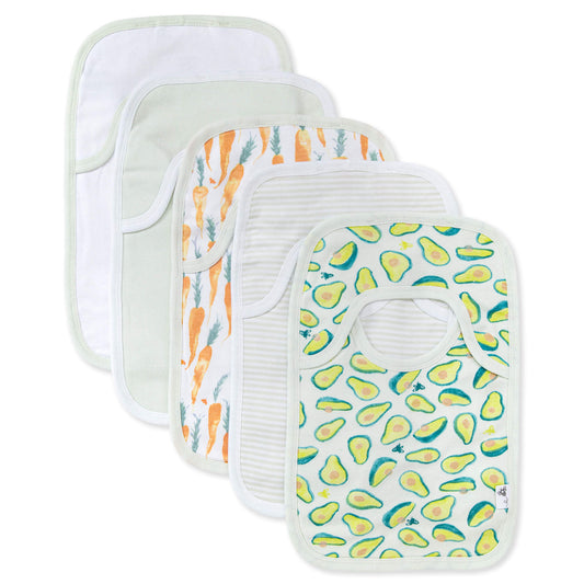 Burt's Bees Baby Multi Pack Organic Cotton Pull On Bibs