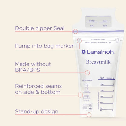 Lansinoh Breastmilk Storage Bags - 6oz