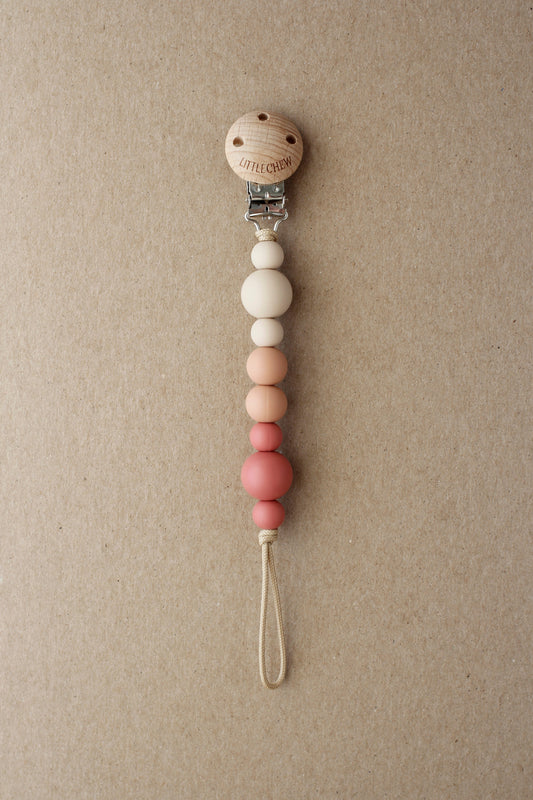 Pacifier Clip - Kira | Maroon