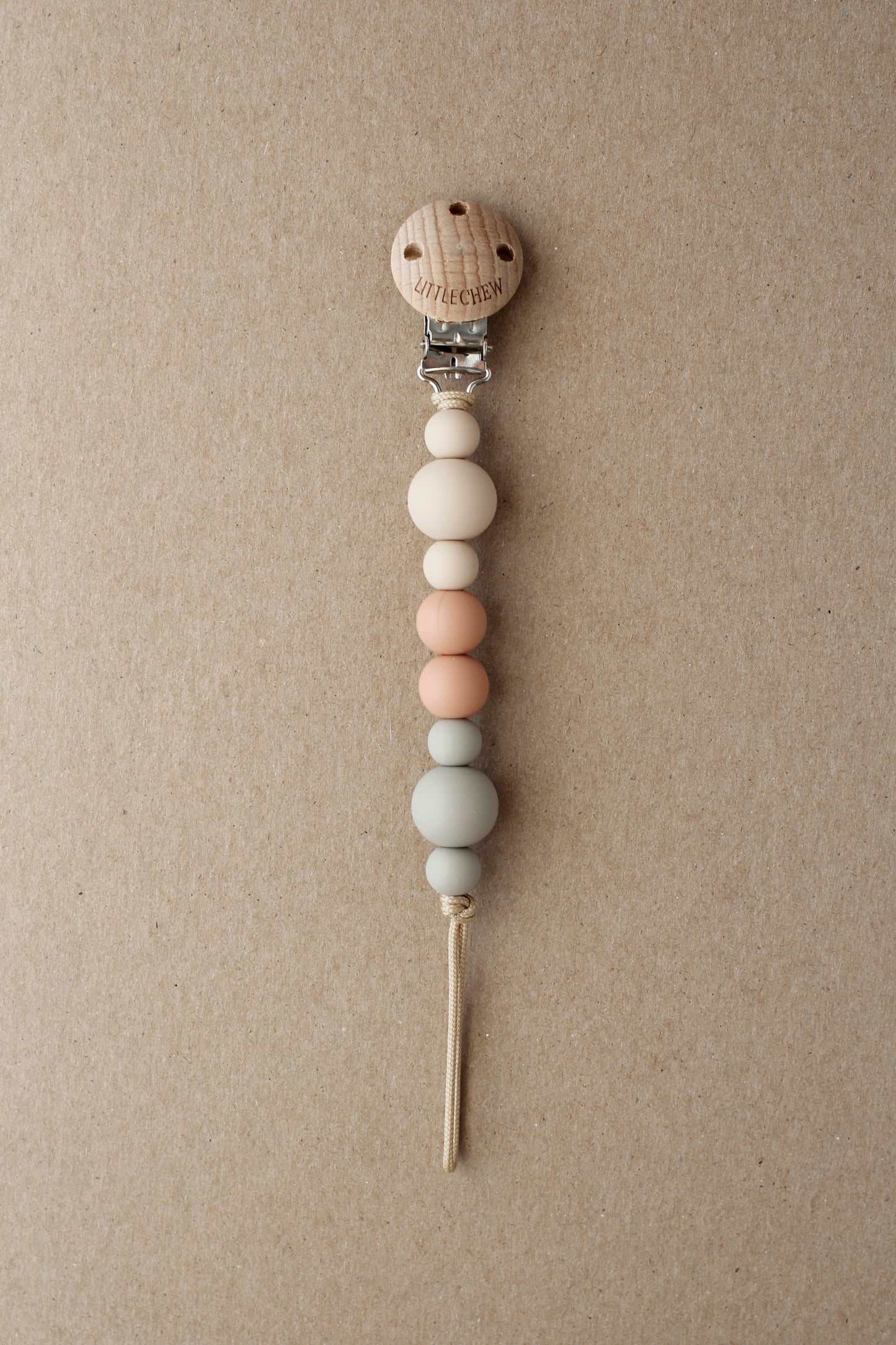 Pacifier Clip - Kira | Pale