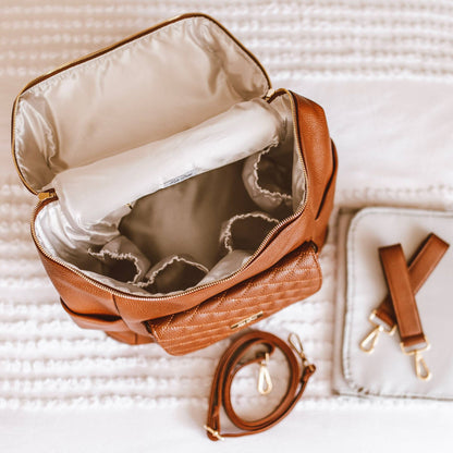 Signature Diaper Bag Caramel