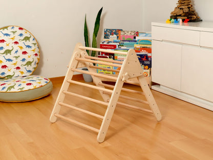 Montessori Indoor Playground | Pikler Triangle & Climbing Arch & 2in1 Ramp & Pillow