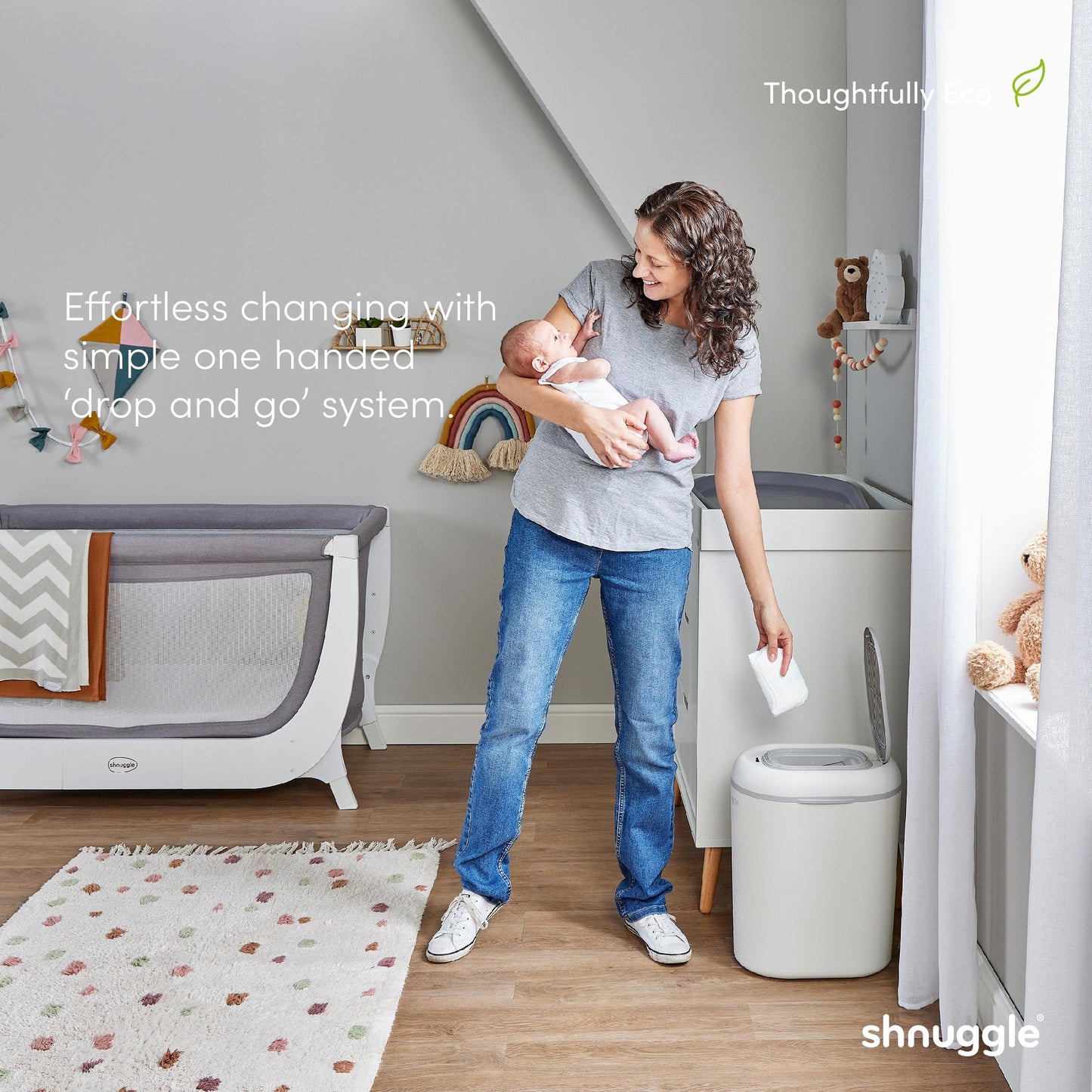 Shnuggle Better Bag Nappy Bin Diaper Pail Liners 30 bags