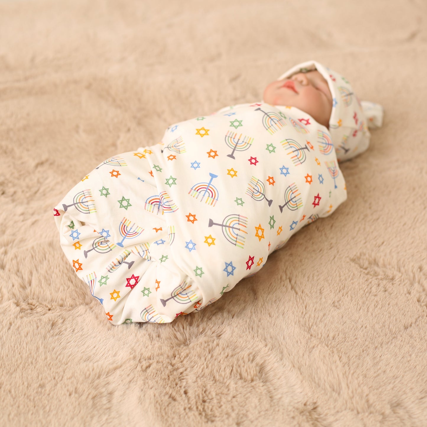 Happy Hanukkah Swaddle