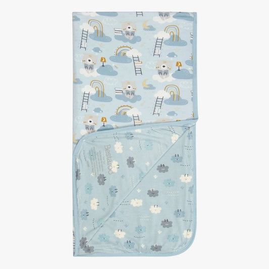 Bedtime Bears💕Sleepy Llamas Swaddle Blue