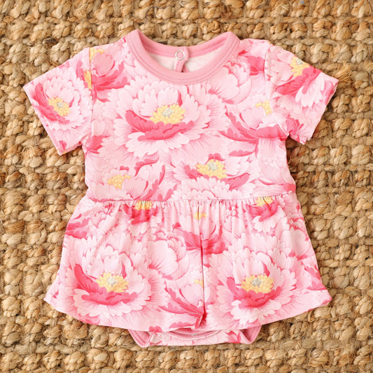 Blush Dreams Floral Bodysuit Dress
