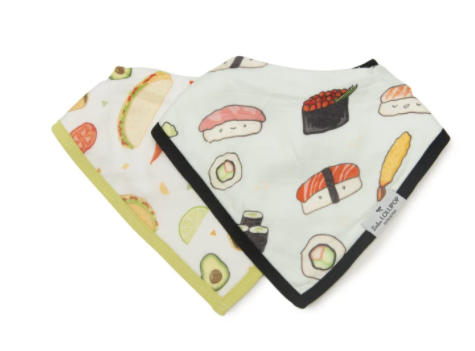 Loulou Lollipop Muslin Bandana Bib Set